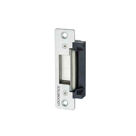 Locknetics 3/4" Field Selectable 12 / 24 Volt Cylindrical Electric Strike with Round and Square Faceplates CS750US32D